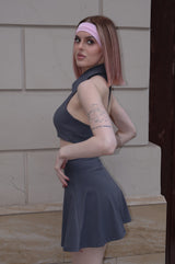 Tennis Babe Skirt - Grey