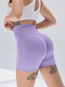 Peachy Scrunch Shorts - Purple