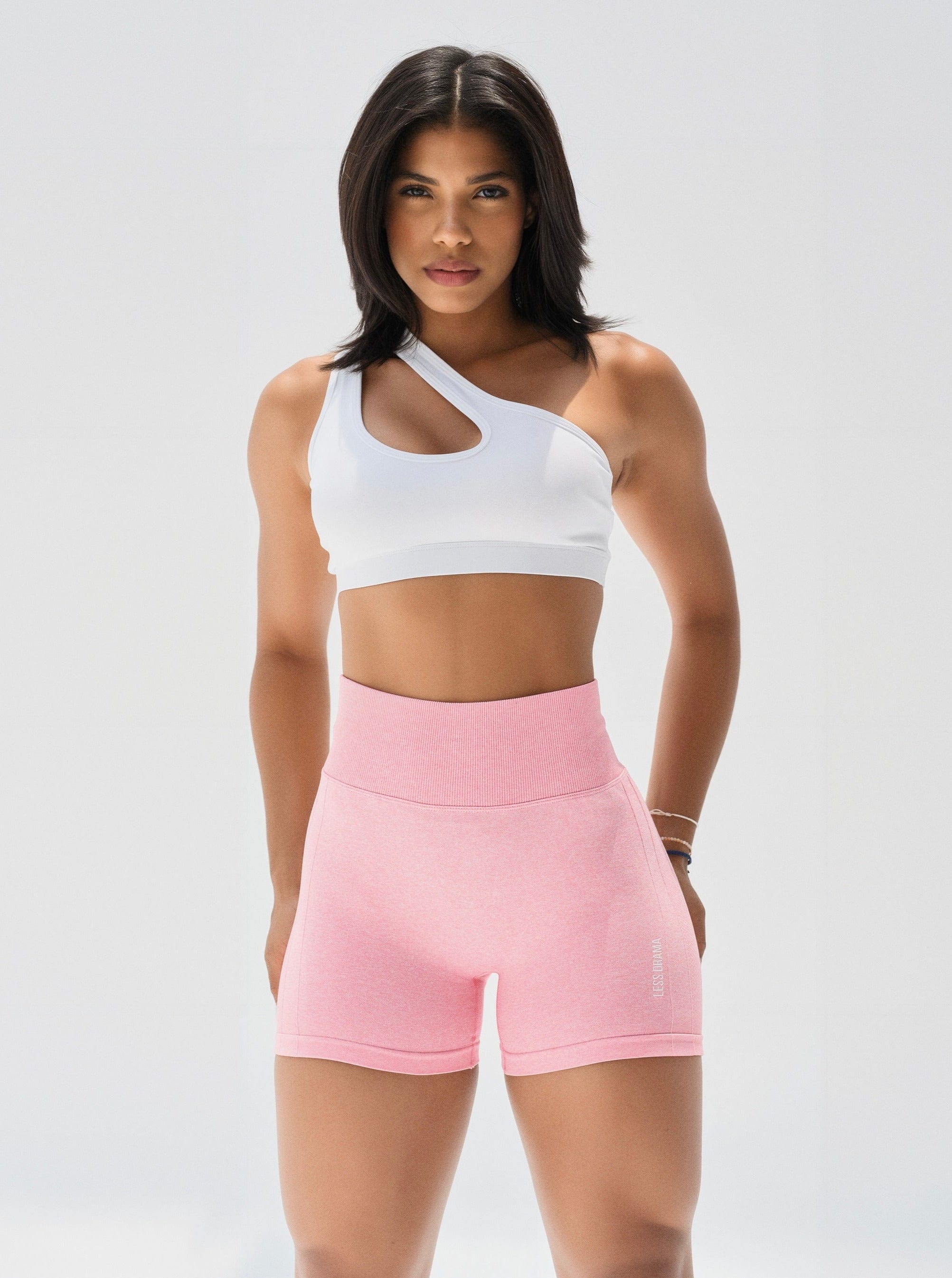 Peachy Scrunch Shorts - Baby Pink