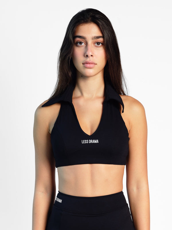 Tennis Babe Sports Bra - Black