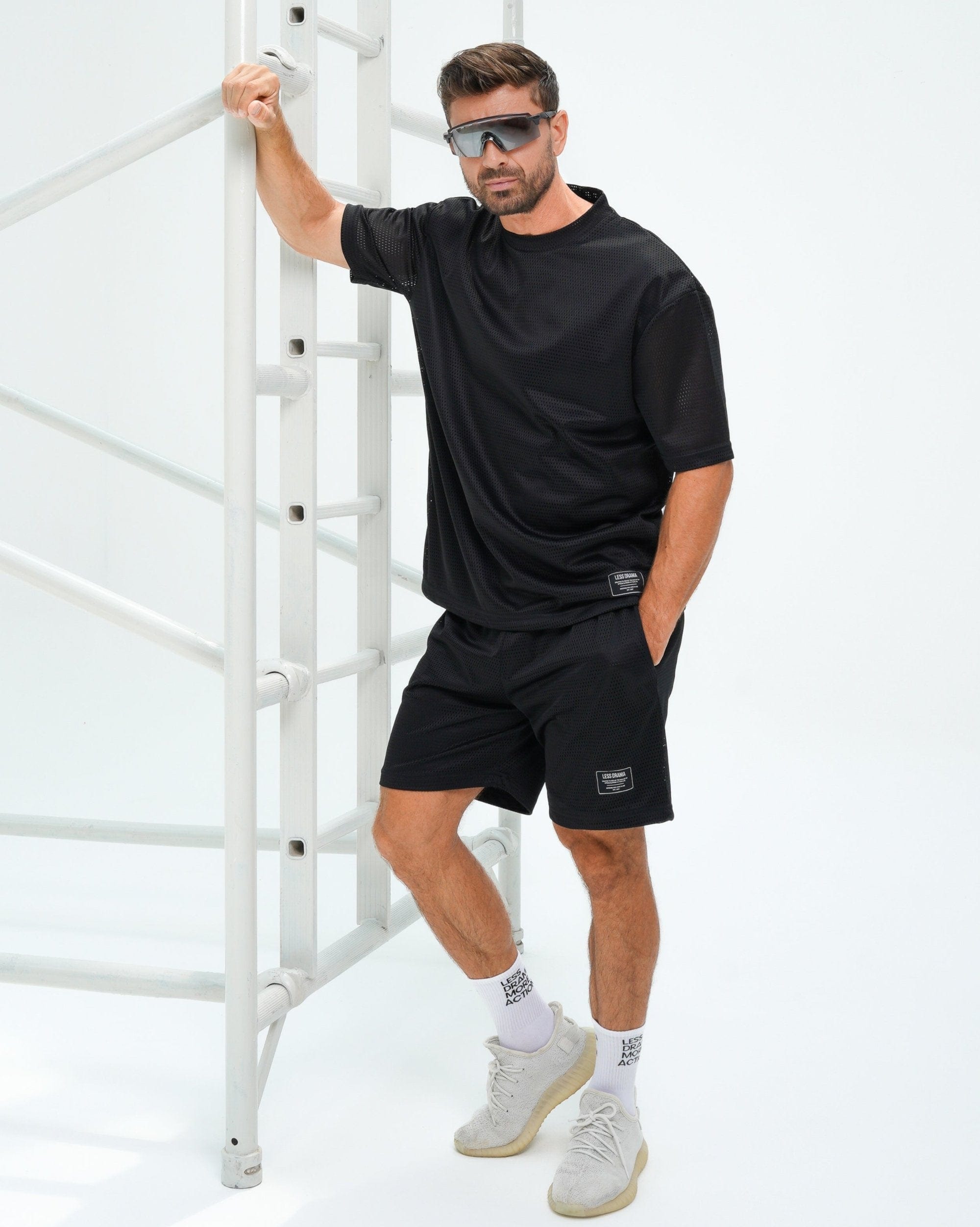 Mesh T-shirt - Black