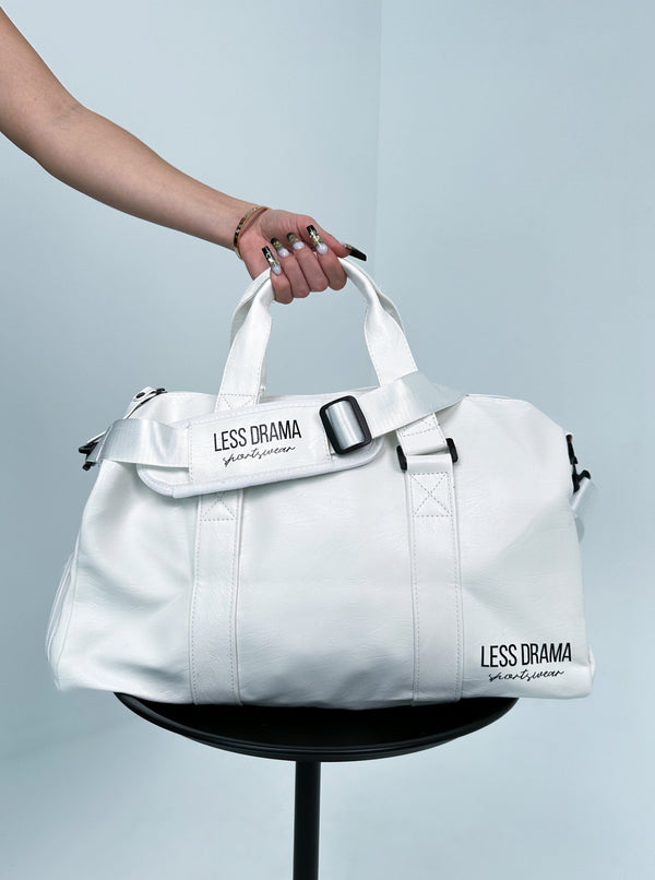 Less Drama Sports Duffel Bag - White
