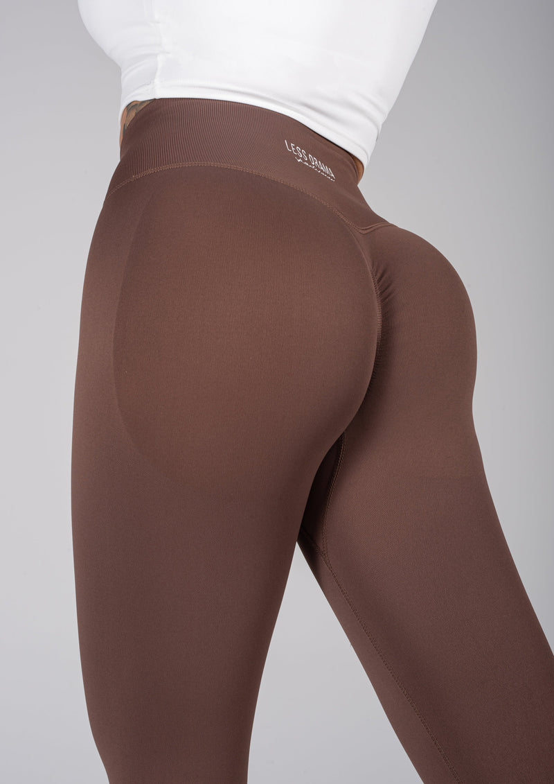 Bombshell work out leggings (Brown) – Baddie Bratz Boutique