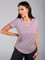 short sleeve purple t shirt women's
